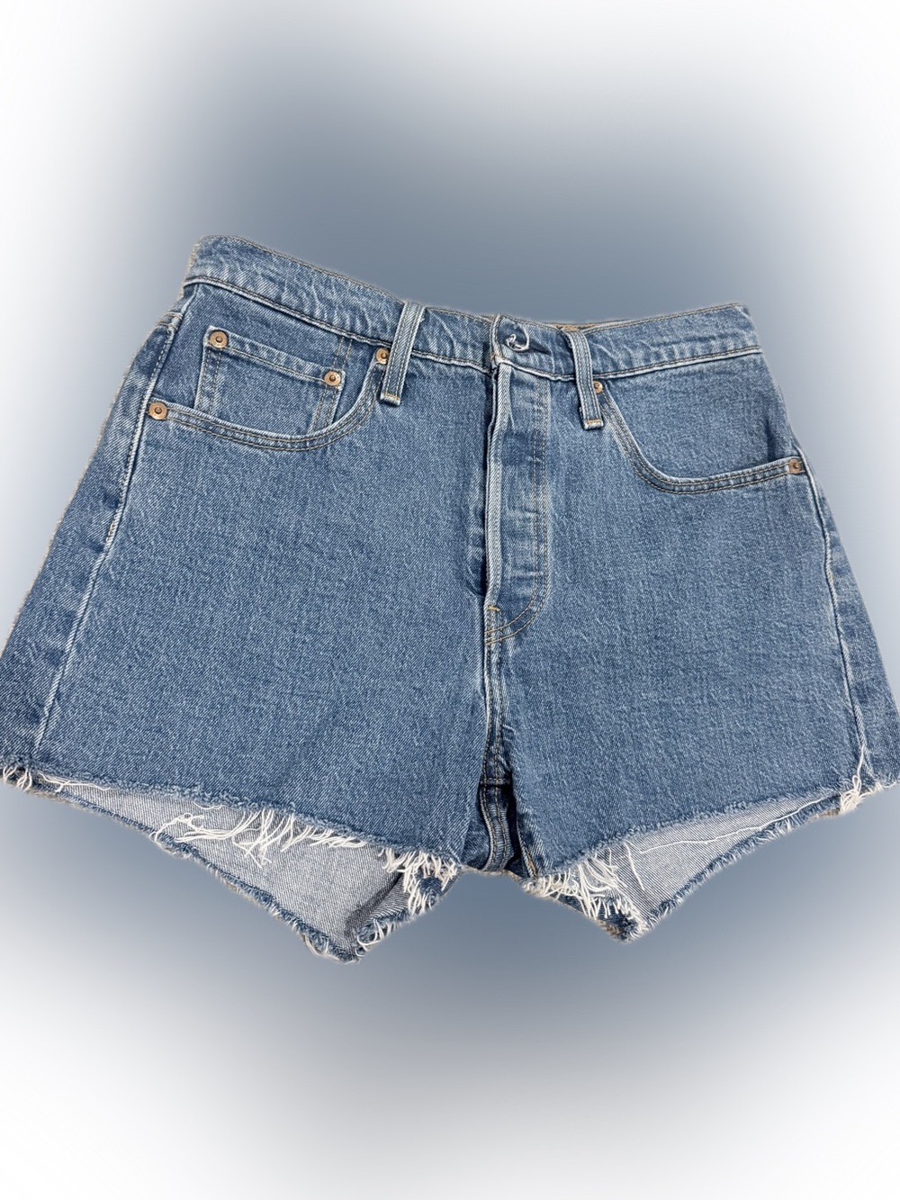 Levi's 501 Original Cut-Off Denim Shorts Women's Denim Cutoff Jean Shorts